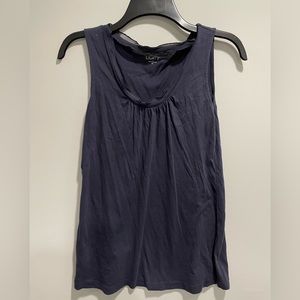 {LOFT} Navy blue tank top sleeveless Women's size XS preowned